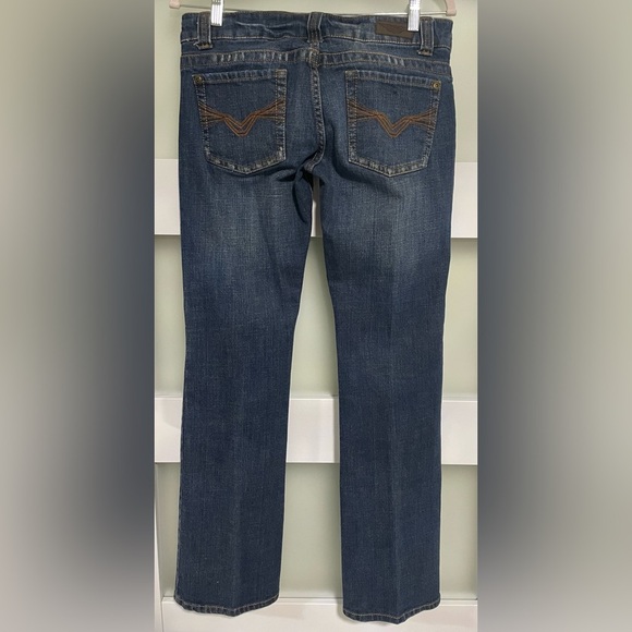 👖 Harley-Davidson Blue Boot Cut Women's Jeans EUC - Picture 3 of 7